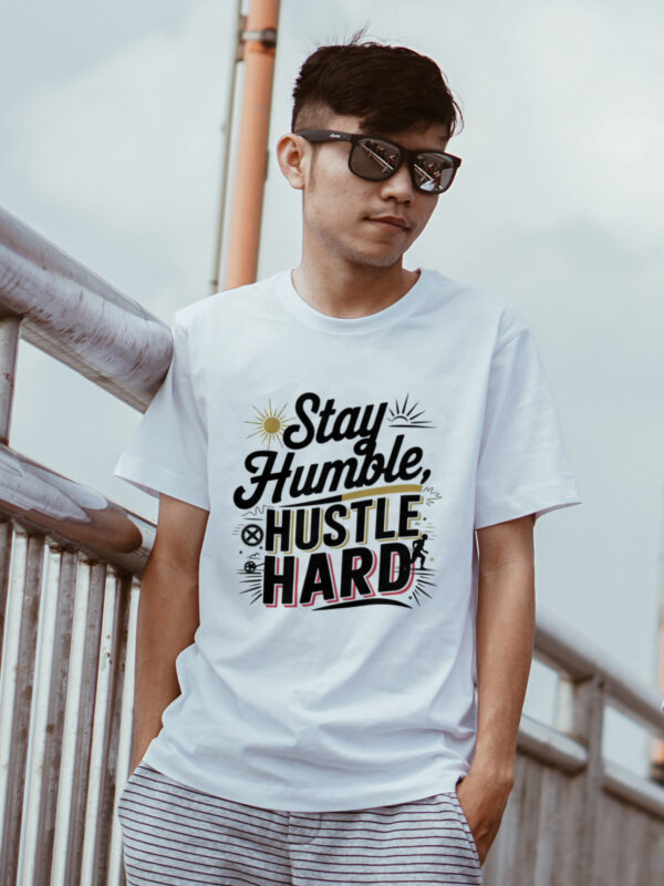 🔥 "Stay Humble, Hustle Hard" Motivational T-Shirt 🔥 - Image 4